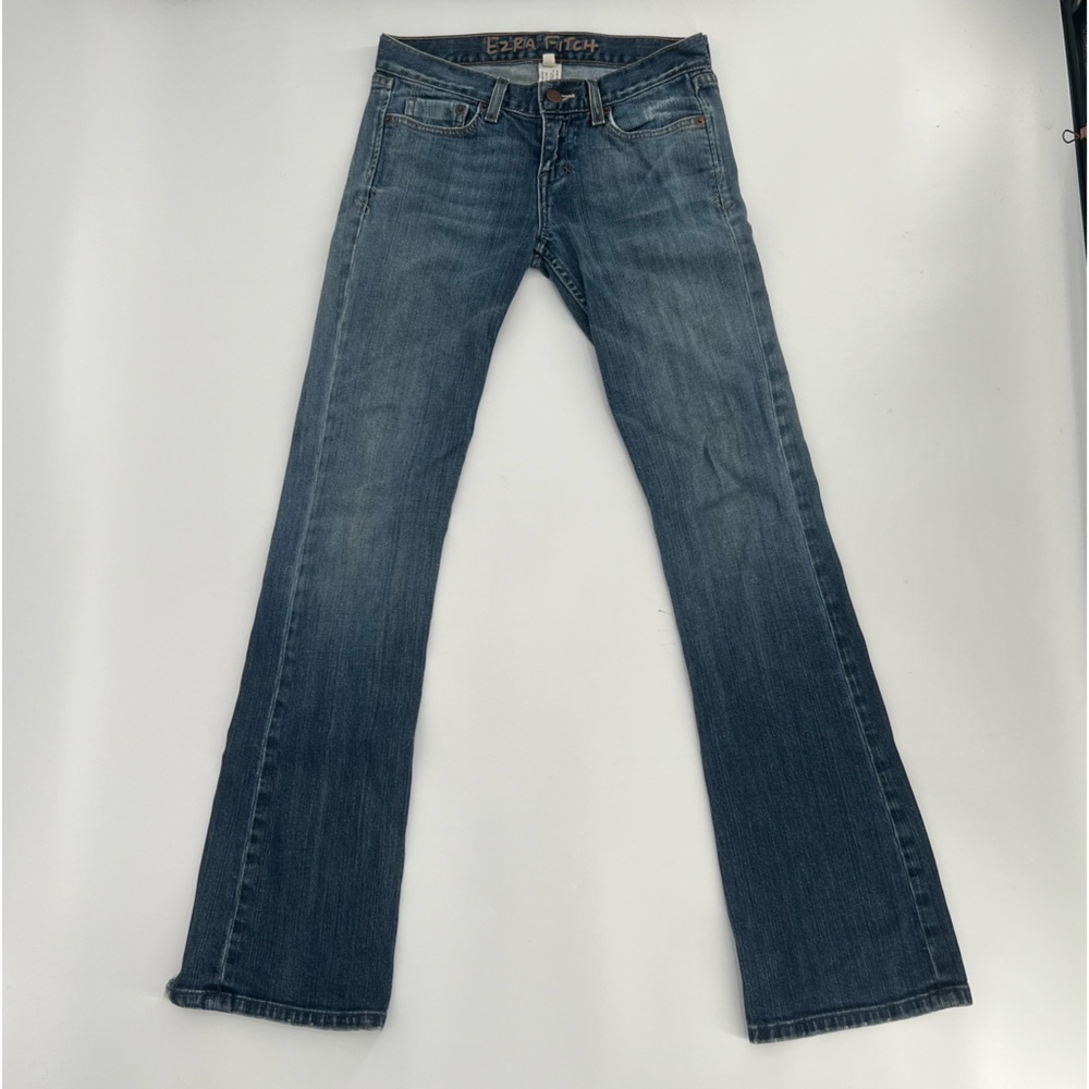 Ezra Fitch Flare Rough Hem Embellished Jeans Size 25 Women’s